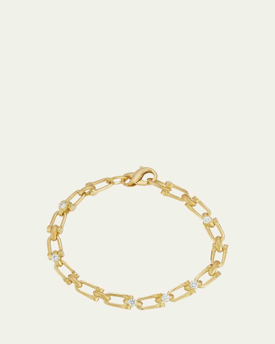 Georgina Diamond Link Chain Bracelet 6.5"L
